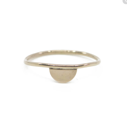 TLOS: DAINTY HALF MOON RING