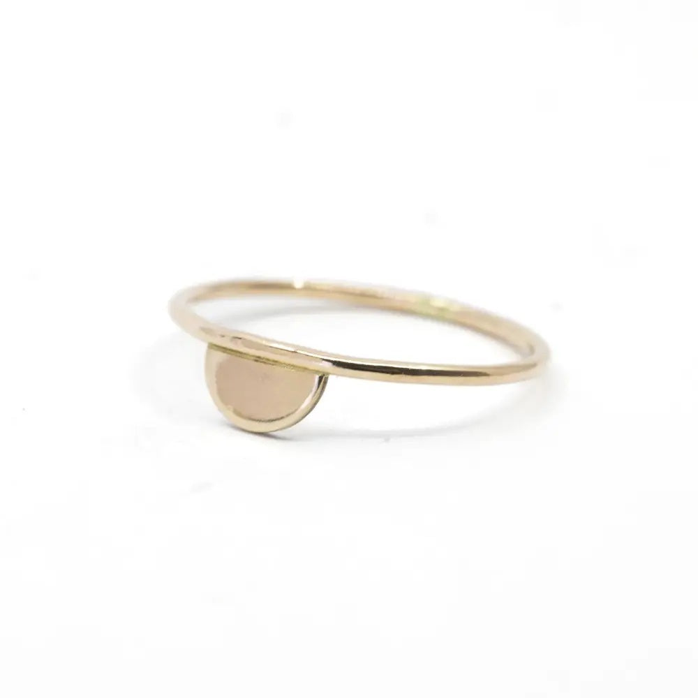 TLOS: DAINTY HALF MOON RING