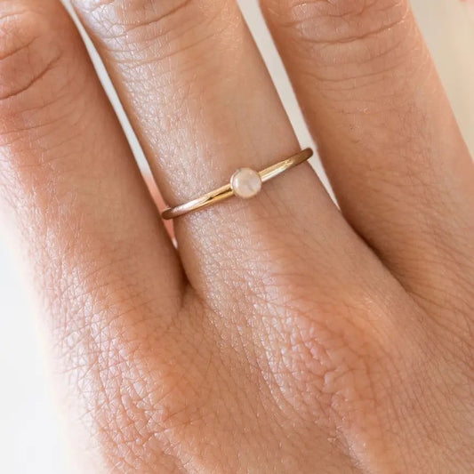 TLOS: MINI MOONSTONE STACKING RING